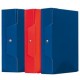 CARTELLA PROGETTI D5 C/BOTTONE BLU LUCIDO